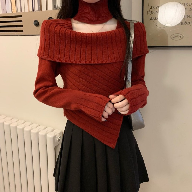 Winter Clothing Offer - Pullover femminile corto Natale Abbigliamento giovanile