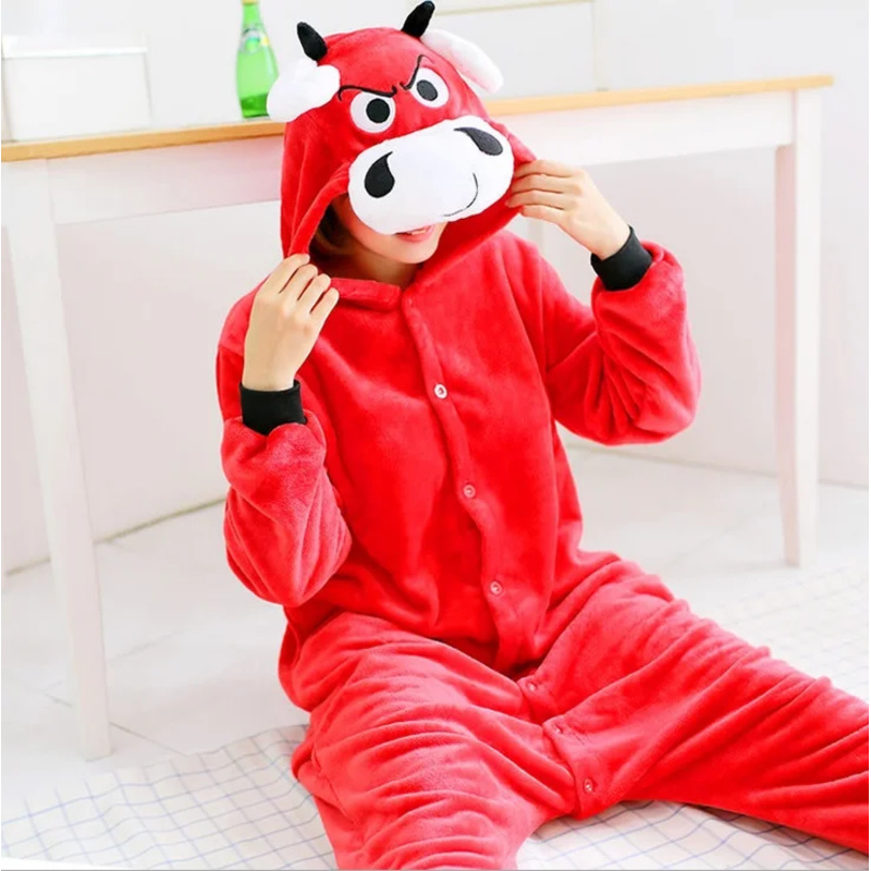 Winter Clothing Europe - lHalloween Cosplayl Kigurumi Inverno Nuovo Red