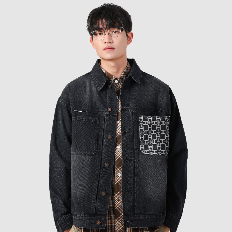 Winter Clothes Shop - Giacche di jeans larghe autunnali Uomo