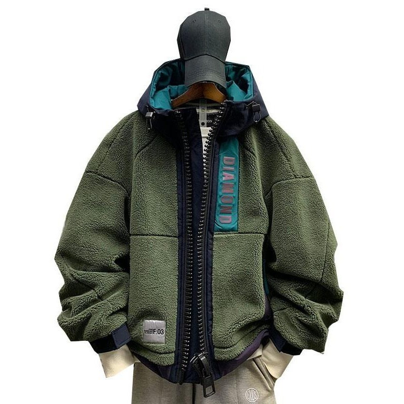 Winter Clothes Shop - Aggiungi cotone American Fleece Splicing Design