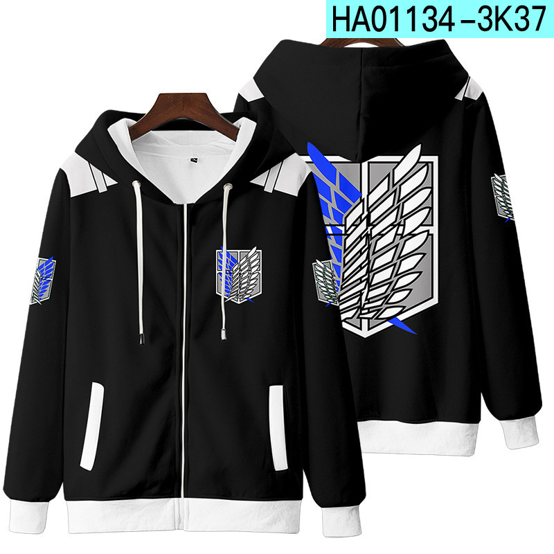 Winter Clothes Shop - Nuovo Attack On Titan 3D Zipper