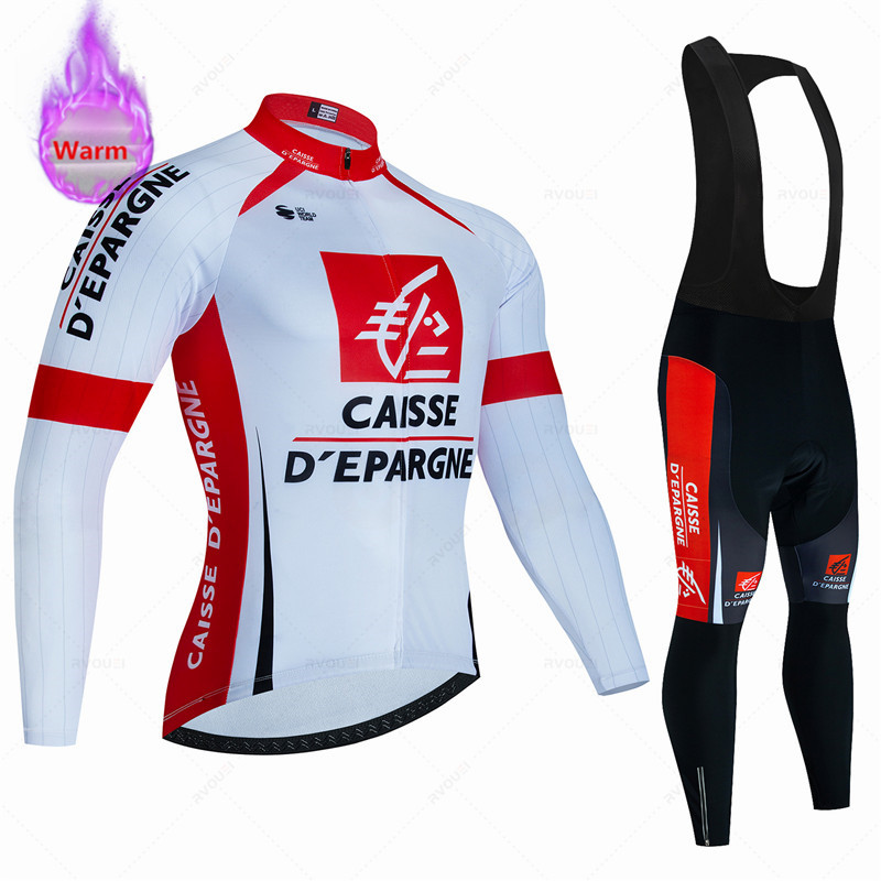 Winter Clothing Men Sale - Caisse D'Éspargne Maglia da ciclismo in