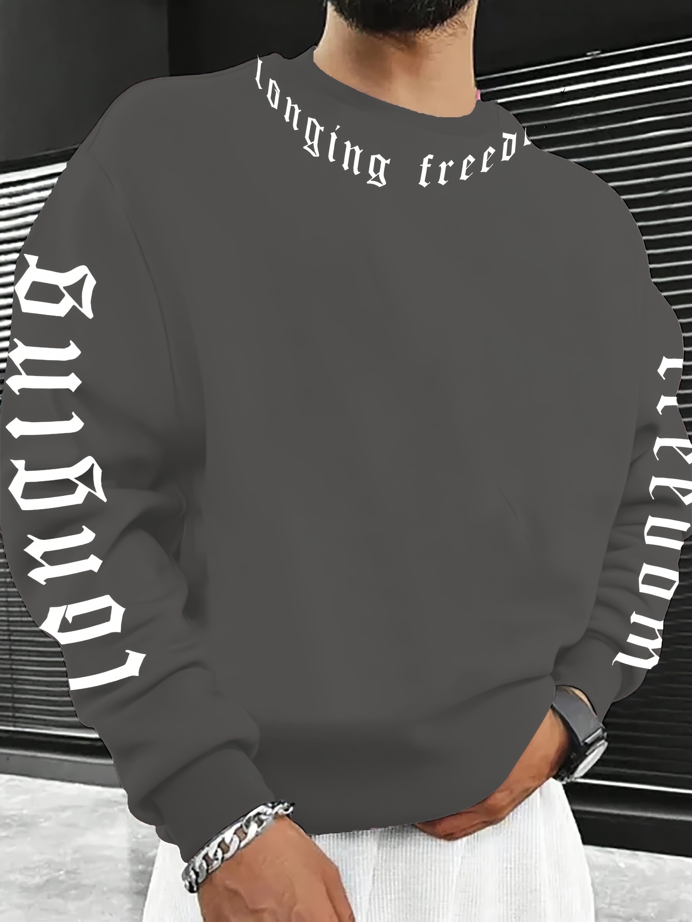 Felpa da Uomo a Collo Tondo co - Winter Clothing For Men recensione e prezzo
