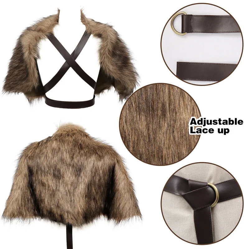 Mantello vichingo Collo in pel - Jacket Winter Clothing recensione e prezzo